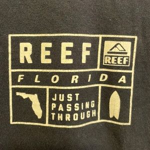 Mens L Reef T-Shirt - dark blue